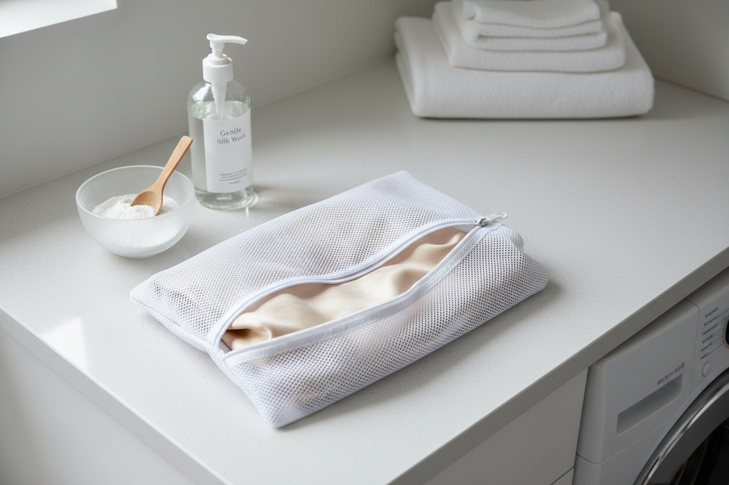 Why Does Silk Develop a Permanent Crease Pattern After Being Folded Wet in a Laundry Basket Overnight—And How to Prevent It