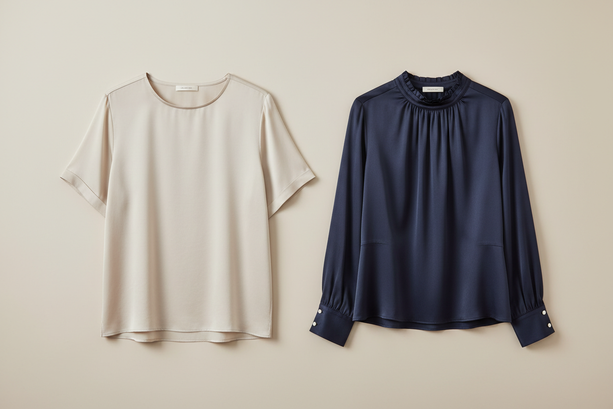 Silk T-Shirt or Silk Blouse? Choosing the Right Everyday Top cover image