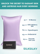 [Lavender] SilkSilky  19Momme Pillowcase 003