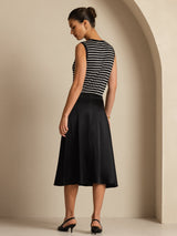 [Black] SilkSilky  Skirt 004