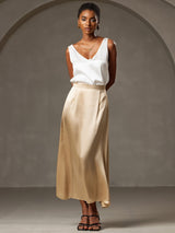 [Champagne] SilkSilky  Skirt 001