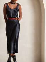 [Black] SilkSilky  Sleeveless Dress 007