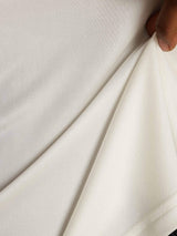 [White] SilkSilky  Long Sleeve Crew Neck Women's T-Shirt 005