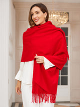 [Red] SilkSilky  Scarf 003