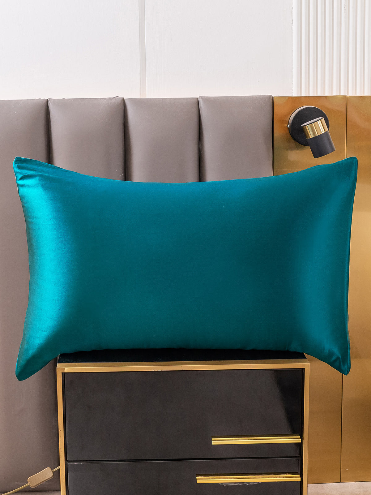 [Teal] SilkSilky  22Momme Pillowcase 001