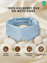 [Light Blue] SilkSilky  Eye Mask 002