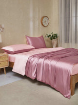 [PaleMauve+LightPink] SilkSilky  22Momme Bedding Set 003