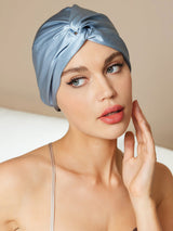 [Steel Blue] SilkSilky  Sleep Cap 001