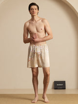 [Champagne] SilkSilky  Men's Sleep Shorts 004