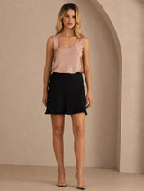 [Tuscany] SilkSilky  Sleeveless V Neck Camisole Top 003
