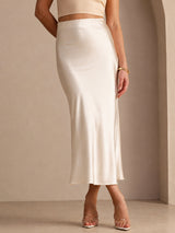 [Beige] SilkSilky  Skirt 003