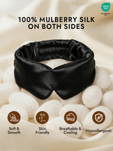 [Black] SilkSilky  Eye Mask 002