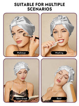 [Silver] SilkSilky  Sleep Cap 006