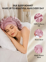 [Pink] SilkSilky  Sleep Cap 005