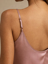 [Pale Mauve] SilkSilky  Spaghetti Strap Camisole Set 004