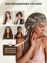 [Leopard] SilkSilky  Pure Silk Sleep Cap 005