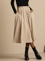 [Tan] SilkSilky  Skirt 005