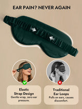 [Dark Green] SilkSilky  Eye Mask 006