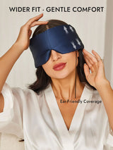 [Dark Blue] SilkSilky  Eye Mask 005