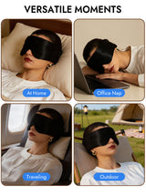Silk sleep mask for home, office nap, travel and outdoor use