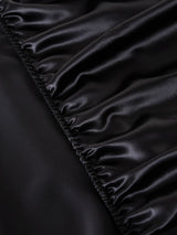 [Black] SilkSilky  22Momme Sheet 004