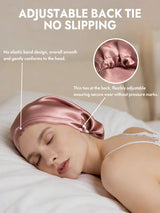 [Pale Mauve] SilkSilky  Pure Silk Sleep Cap 005