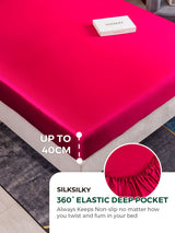 [Wine] SilkSilky  25Momme Bedding Set 004