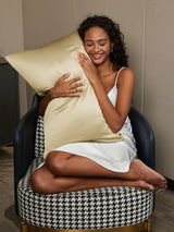 [Khaki] SilkSilky  22Momme Pillowcase 002