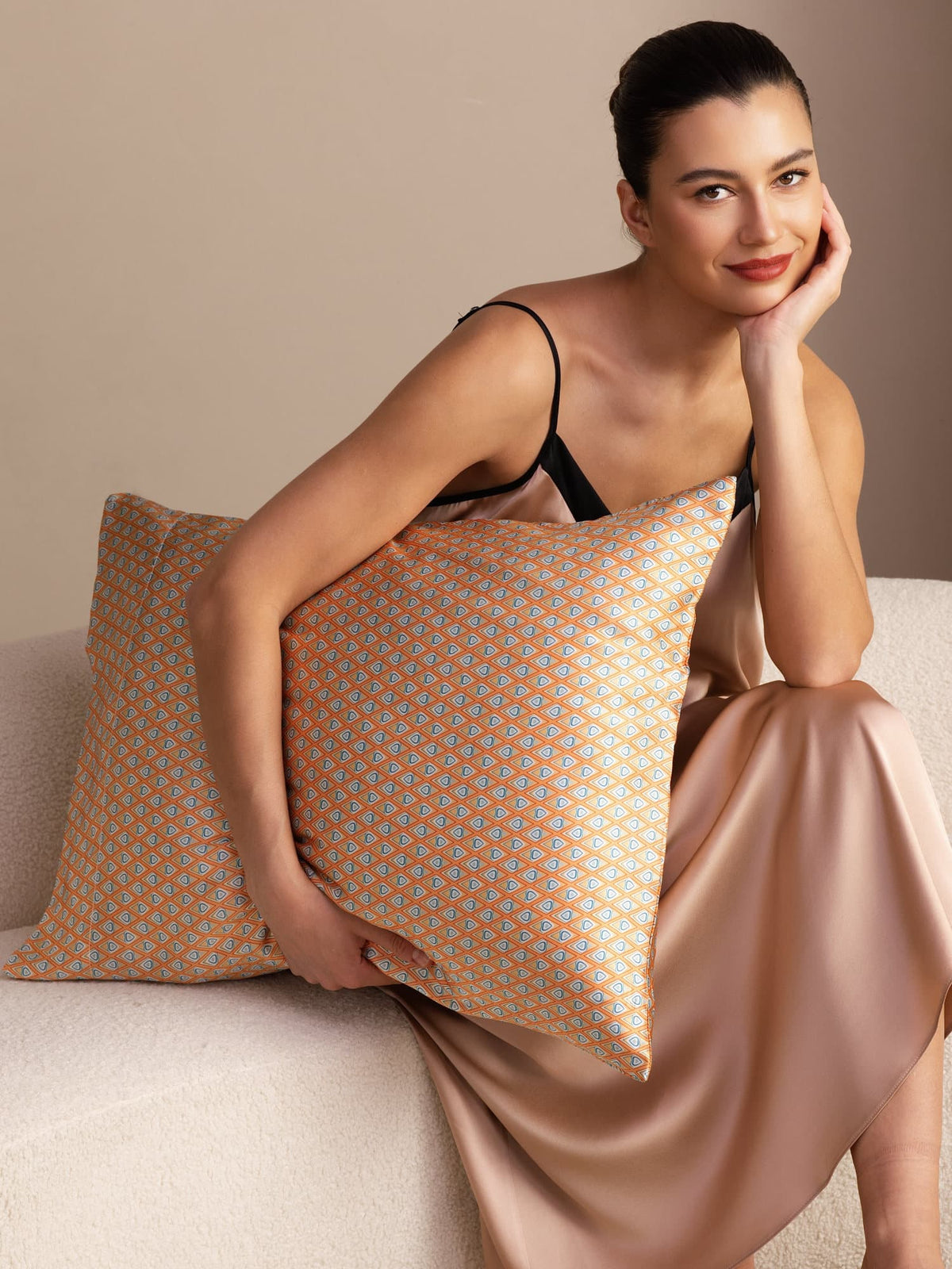 [Yellow Heart Geo] SilkSilky  Pillowcases 002
