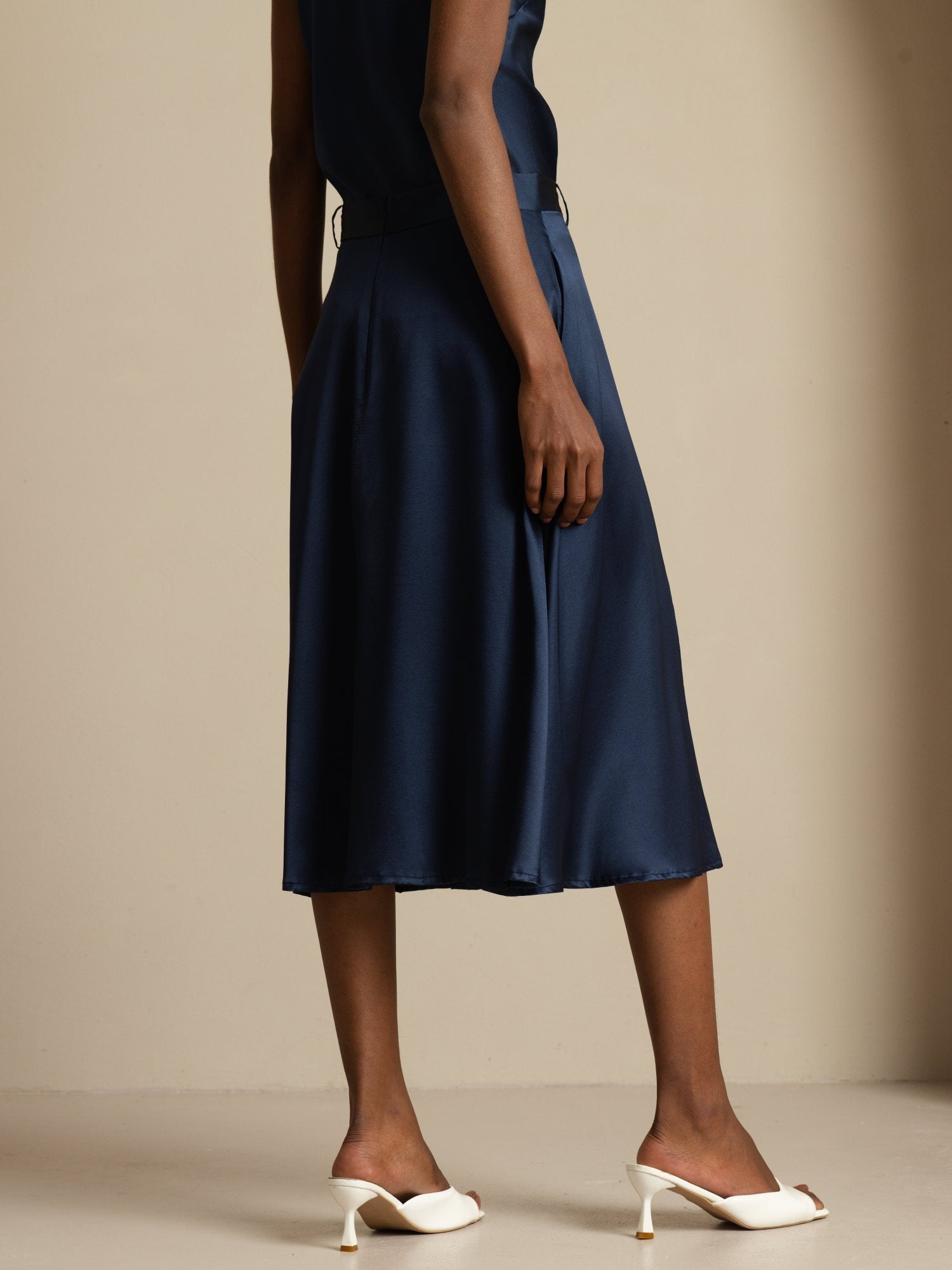 [Dark Blue] SilkSilky  Skirt 002