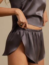 [Purple Gray] SilkSilky  Spaghetti Strap Camisole Set 006