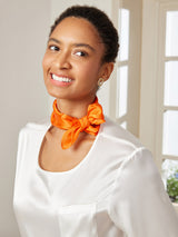 [Orange] SilkSilky  Scarf 001
