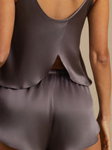 [Purple Gray] SilkSilky  Spaghetti Strap Camisole Set 005