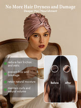 [Pale Mauve] SilkSilky  Sleep Cap 004