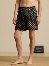 [Black Chain] SilkSilky  Men's Sleep Shorts 001