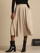 [Tan] SilkSilky  Skirt 007