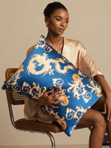 [Navy Dragon] SilkSilky  Pillowcases 003