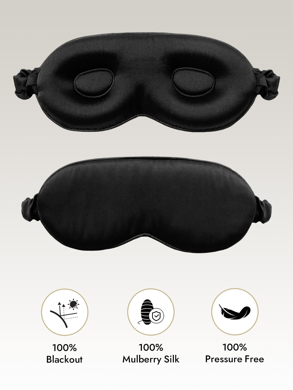 [Black] SilkSilky  Eye Mask 001