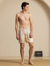 [Champagne] SilkSilky  Men's Sleep Shorts 005
