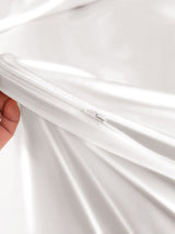 [White] SilkSilky  22Momme Bedding Set 006