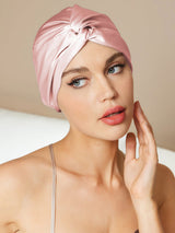 [Pink] SilkSilky  Sleep Cap 001