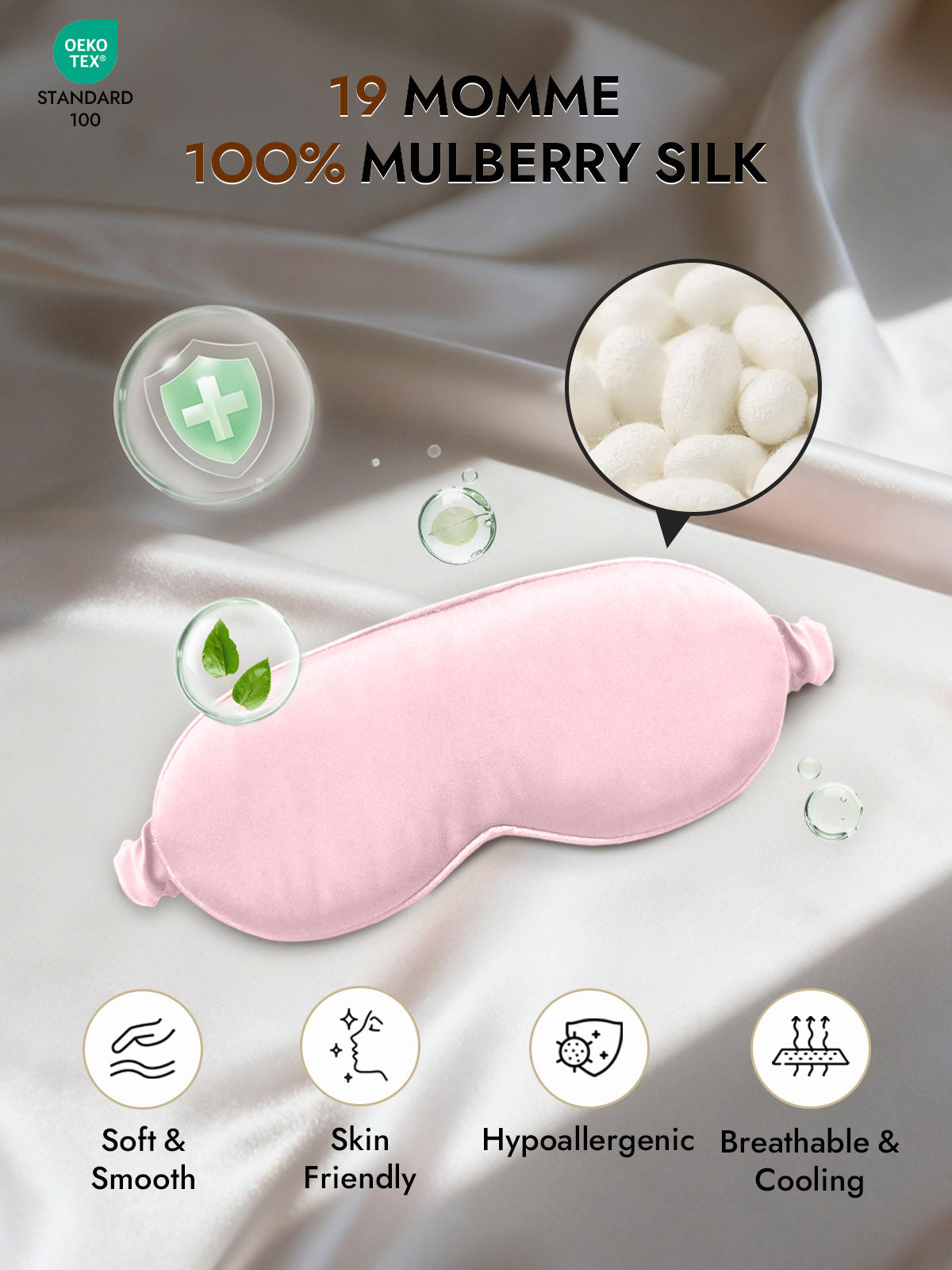 [Pink] SilkSilky  Eye Mask 002