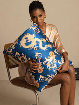 [Navy Dragon] SilkSilky  Pillowcases 001