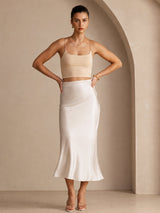 [Beige] SilkSilky  Skirt 006
