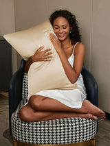 [Beige] SilkSilky  22Momme Pillowcase 002