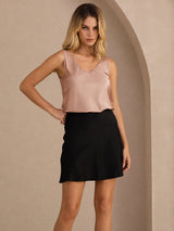 [Tuscany] SilkSilky  Sleeveless V Neck Camisole Top 005
