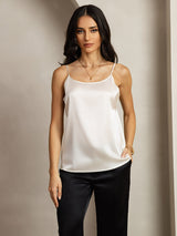 [Light Gray] SilkSilky  Spaghetti Strap Camisole Top 004