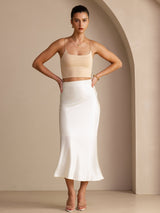[Ivory] SilkSilky  Skirt 005