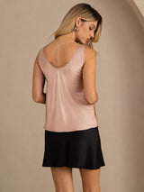 [Tuscany] SilkSilky  Sleeveless V Neck Camisole Top 002