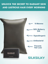 [Dark Gray] SilkSilky Pillowcase 003